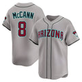 Rebec A.Diamondbacks #8 James McCann Player Gray Limited Alternate Stitched Jersey
