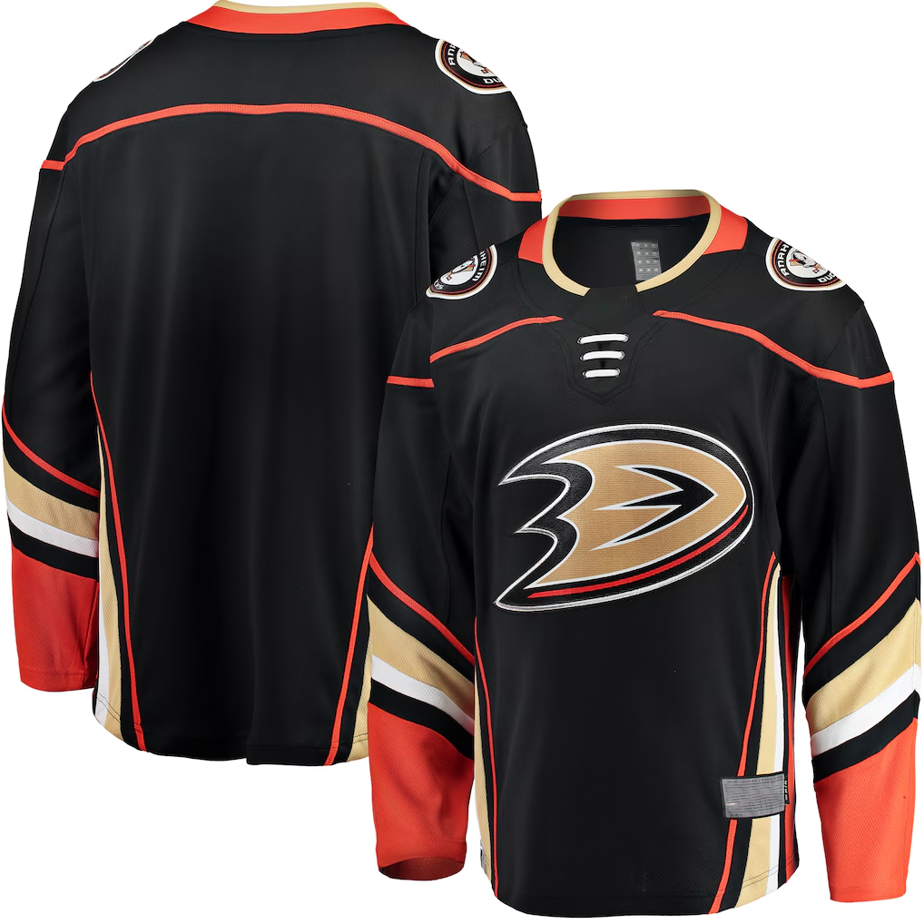 Rebec A.Ducks Black Breakaway Home Jerseys