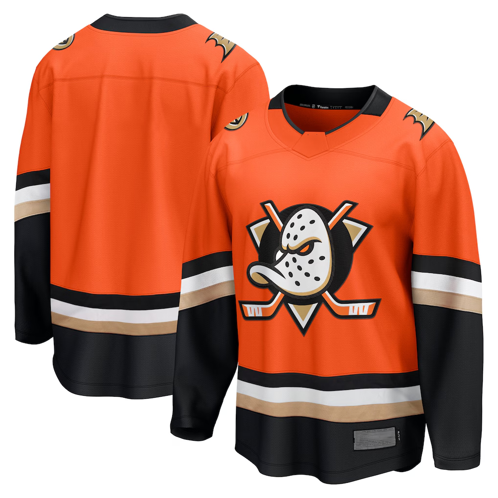 Rebec A.Ducks Orange Home Breakaway Jerseys