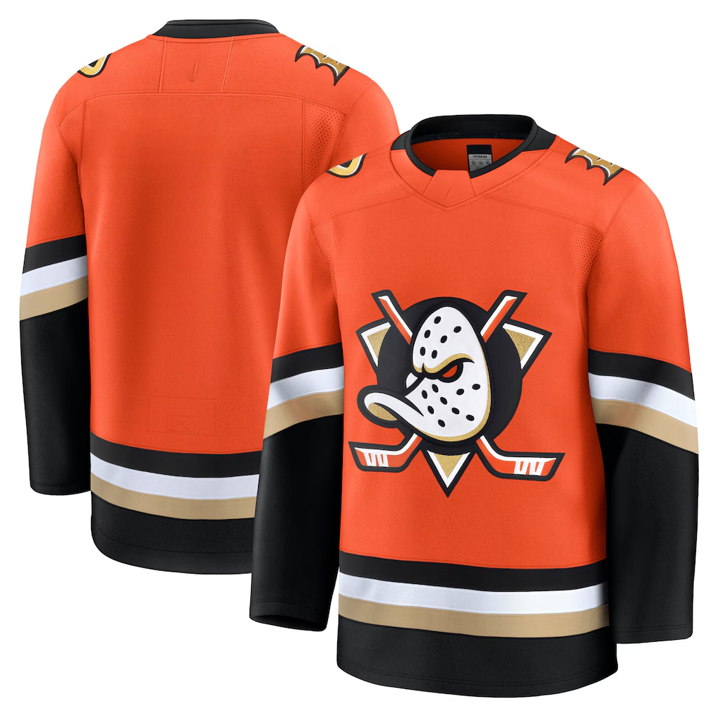 Rebec A.Ducks Orange Home Premium Jerseys