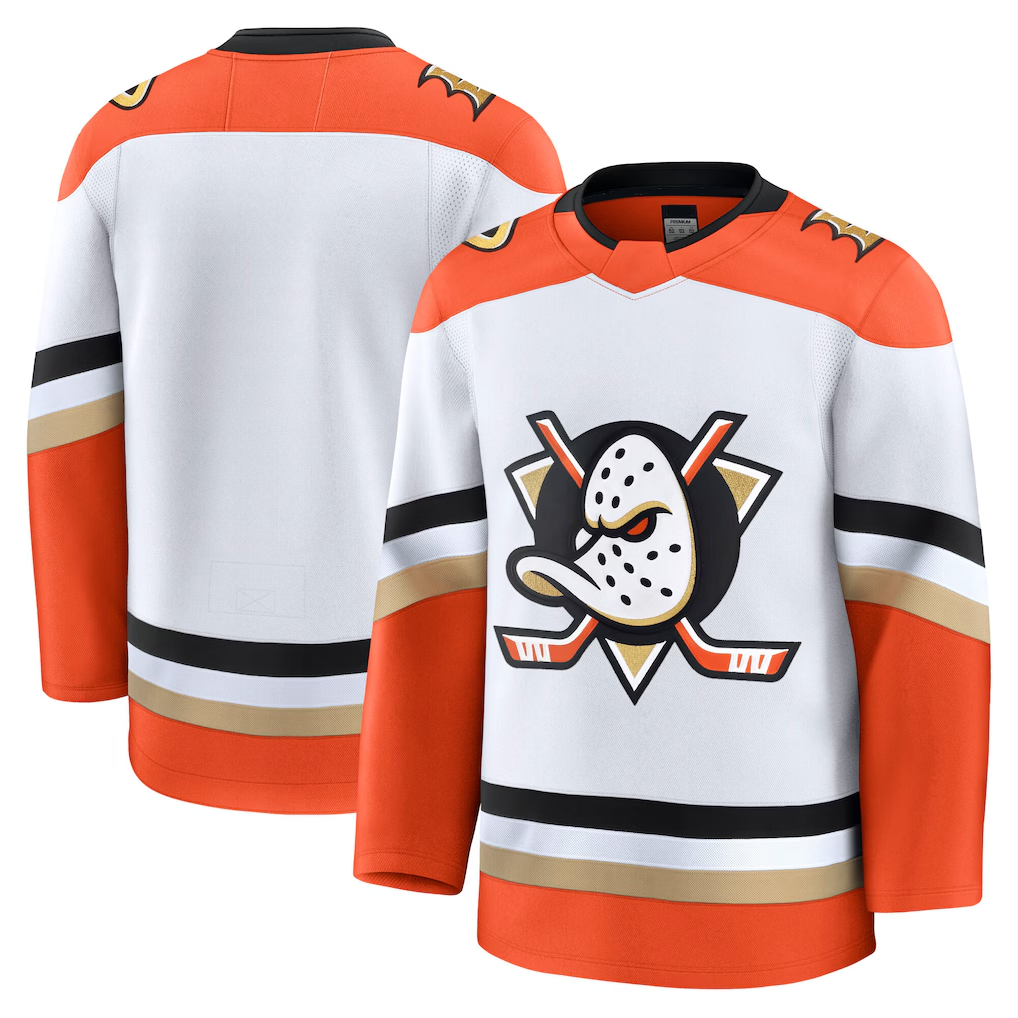 Rebec A.Ducks White Away Premium Jerseys