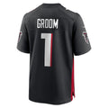 Rebec A.Falcons Number #1 Groom Black Game Jersey