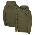 Rebec A.Falcons Olive 2025 Salute to Service Fleece Hoodie Blank Player Stitched Jerseys