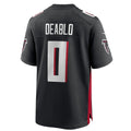 Rebec A.Falcons #0 Divine Deablo Player Black Home Game Stitched Jerseys