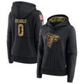 Rebec A.Falcons #0 Divine Deablo Player Black Salute to Service Hoodies Stitched Jerseys