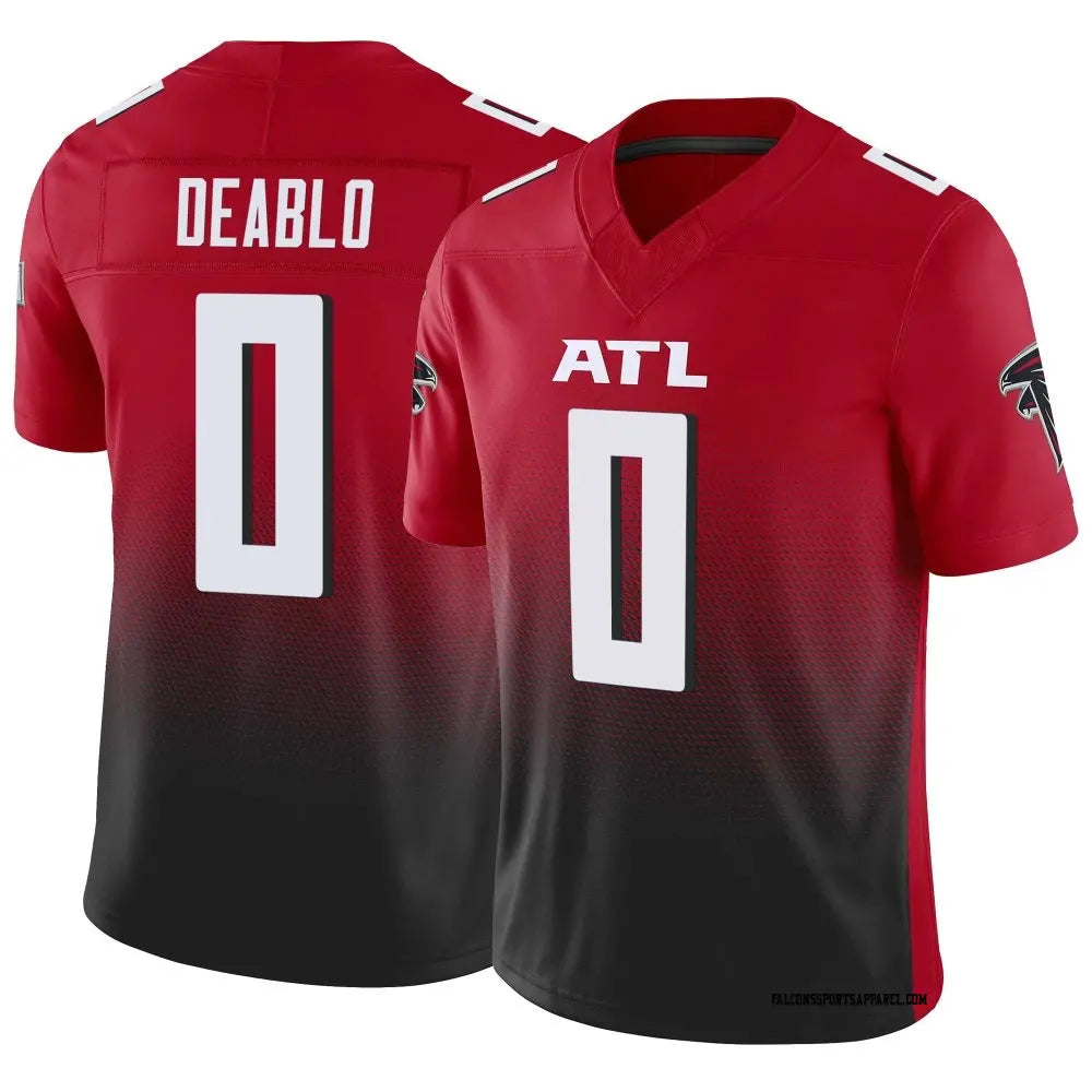 Rebec A.Falcons #0 Divine Deablo Player Red Vapor F.U.S.E. Limited Home Game Stitched Jerseys