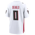 Rebec A.Falcons #0 Divine Deablo Player White Home Game Stitched Jerseys