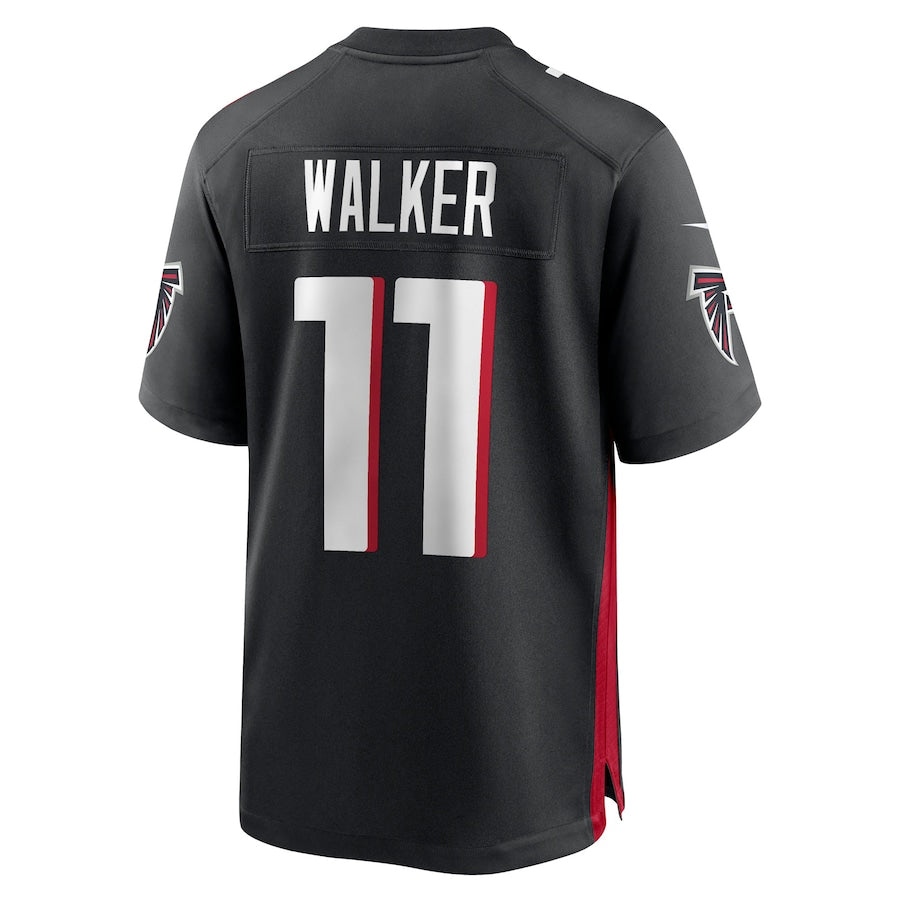 Rebec A.Falcons #11 Jalon Walker Player Black Home Game Stitched Jerseys
