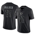 Rebec A.Falcons #11 Jalon Walker Player Black RFLCTV Limited Stitched Jerseys