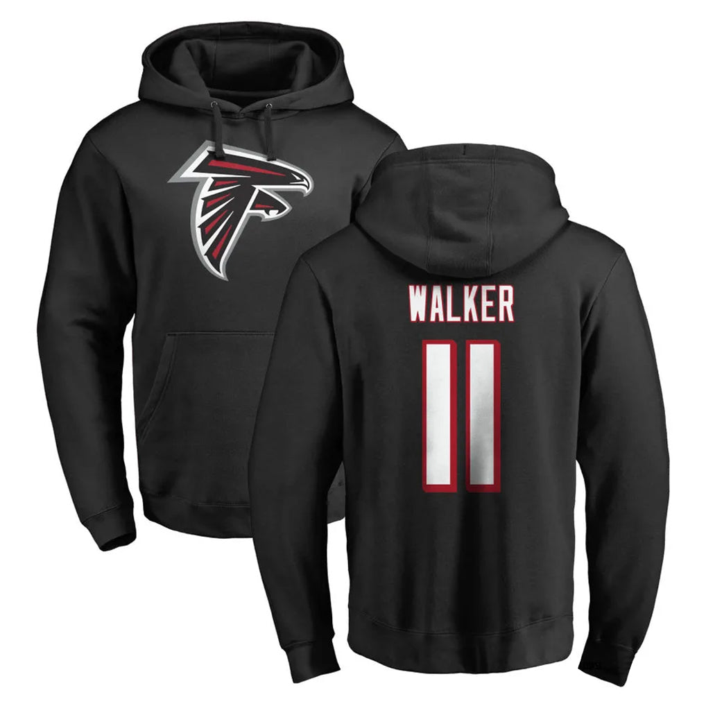 Rebec A.Falcons #11 Jalon Walker Player Black Salute to Service Hoodies Stitched Jerseys