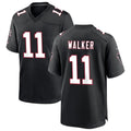 Rebec A.Falcons #11 Jalon Walker Player Black Throwback Game Stitched Jerseys