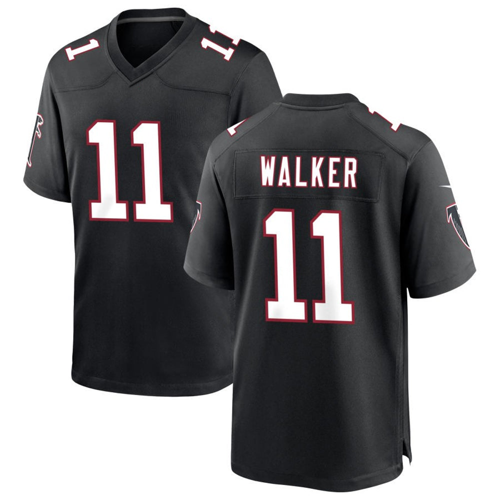 Rebec A.Falcons #11 Jalon Walker Player Black Throwback Game Stitched Jerseys