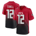 Rebec A.Falcons #12 Avieon Terrell Player Red Home Game Stitched Jerseys
