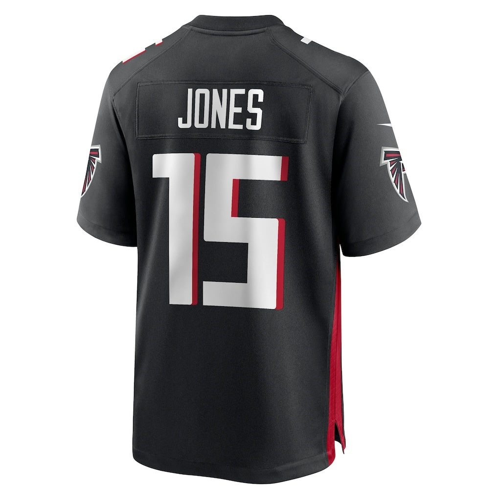 Rebec A.Falcons #15 Emory Jones Black Team Game Jersey
