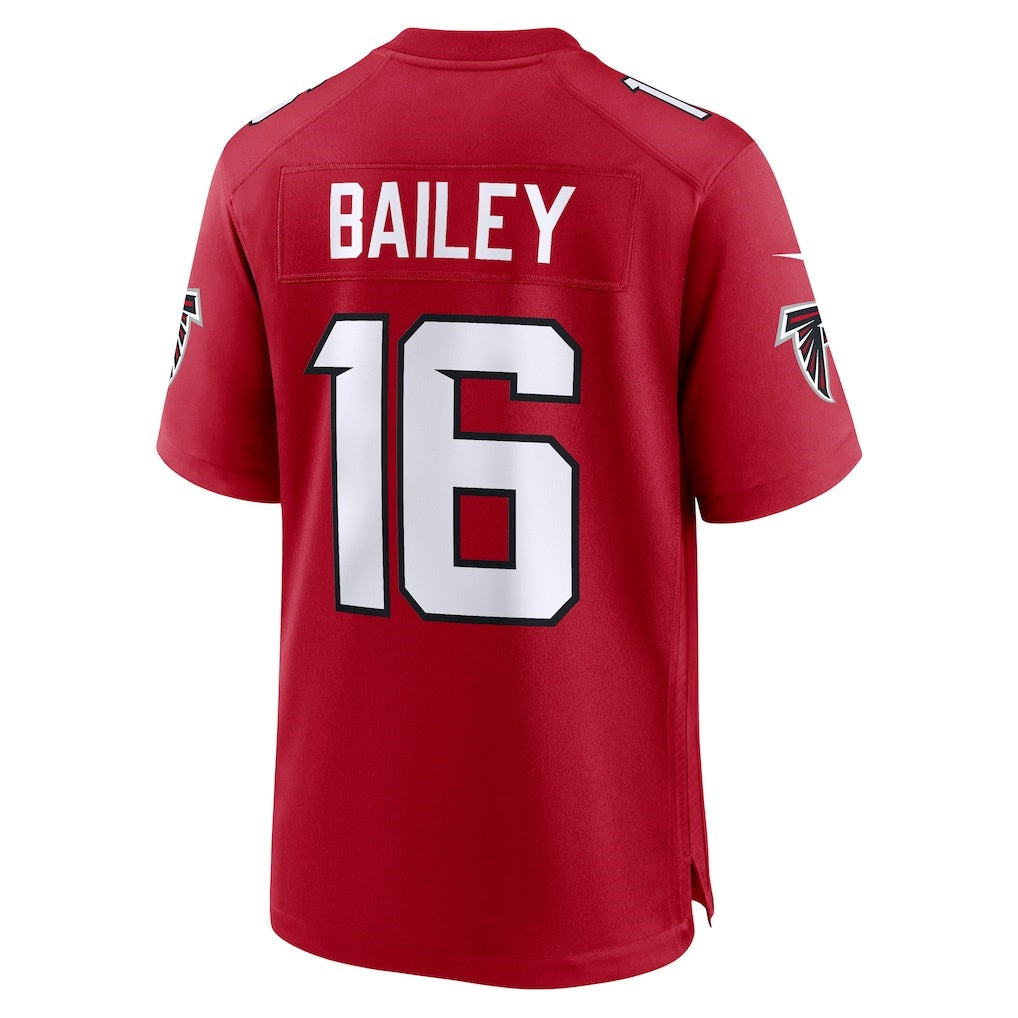 Rebec A.Falcons #16 Jake Bailey Red Team Game Jersey