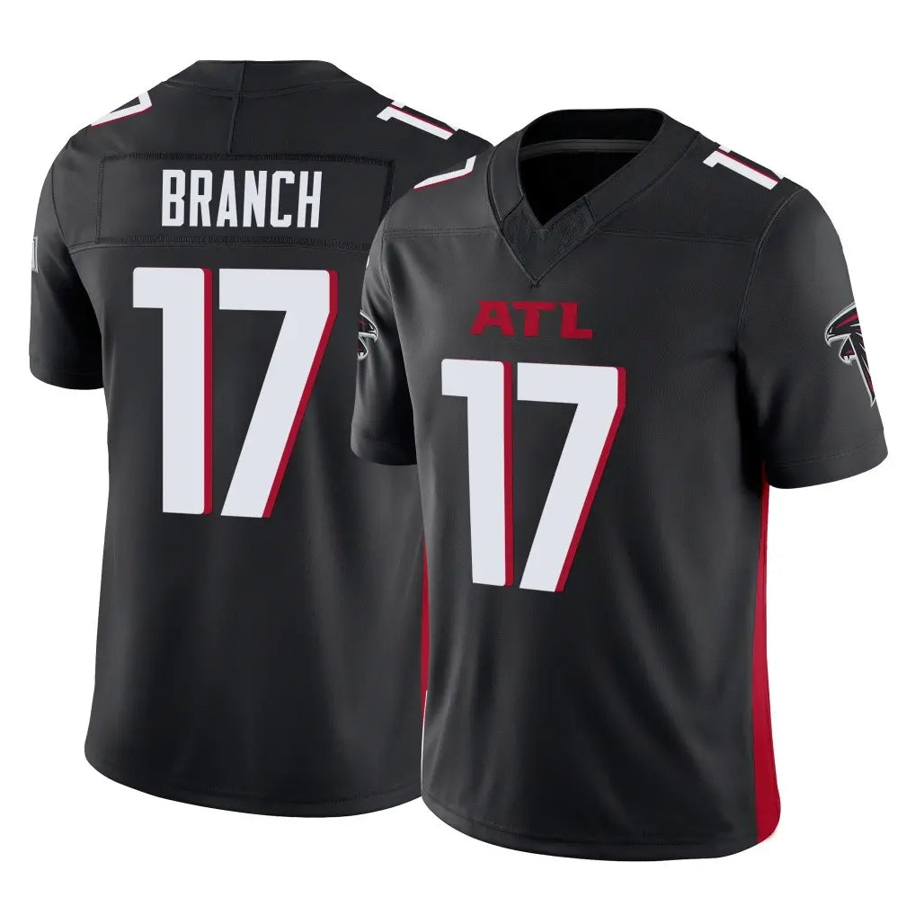 Rebec A.Falcons #17 Zachariah Branch Player Black Alternate Vapor F.U.S.E. Limited Stitched Jerseys