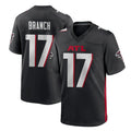 Rebec A.Falcons #17 Zachariah Branch Player Black Home Game Stitched Jerseys