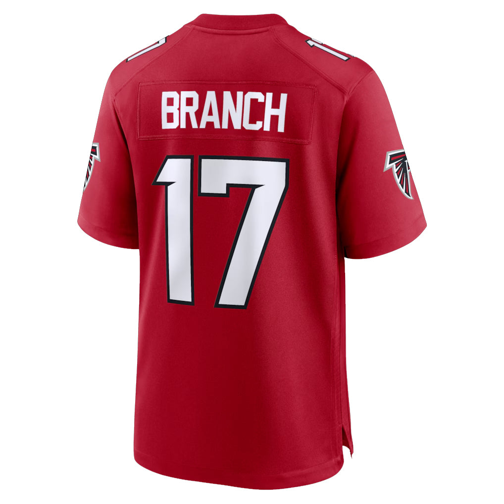 Rebec A.Falcons #17 Zachariah Branch Player Red Home Game Stitched Jerseys