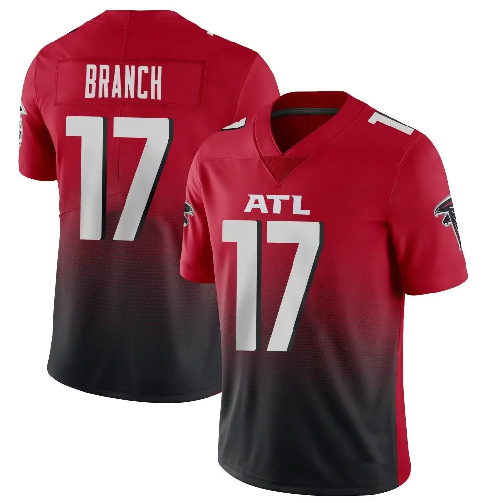 Rebec A.Falcons #17 Zachariah Branch Player Red Vapor Untouchable Limited Home Game Stitched Jerseys