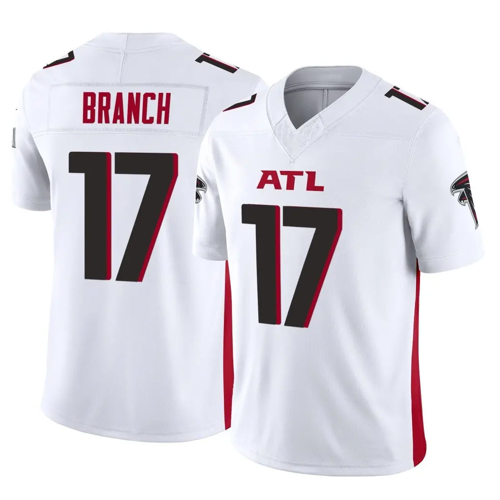 Rebec A.Falcons #17 Zachariah Branch Player White Vapor F.U.S.E. Limited Stitched Jerseys