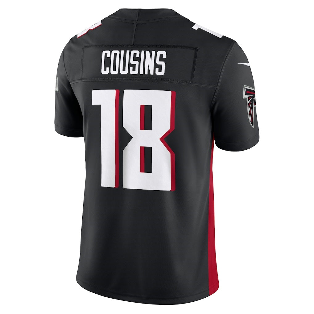 Rebec A.Falcons #18 Kirk Cousins Black Vapor F.U.S.E. Limited Jersey