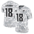 Rebec A.Falcons #18 Kirk Cousins Player Arctic Camo Salute to Service Limited Stitched Jerseys