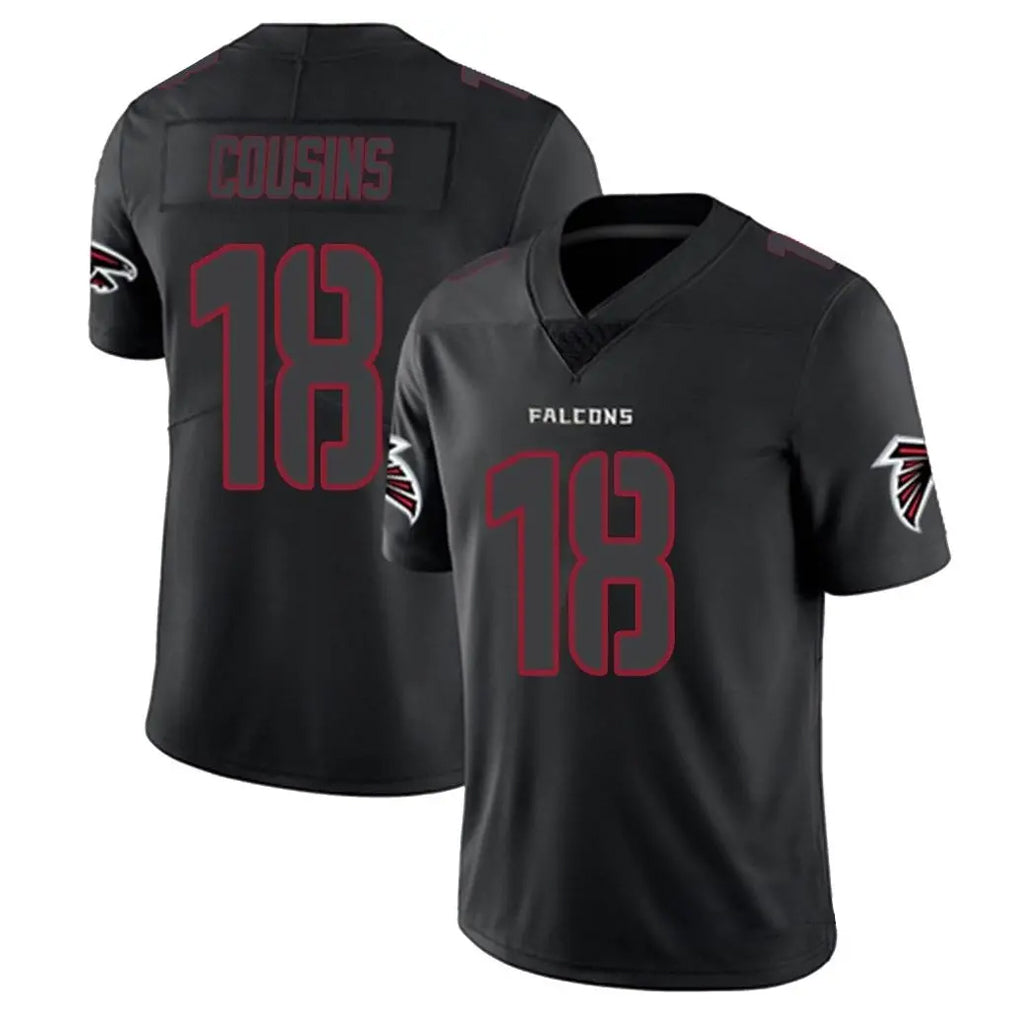 Rebec A.Falcons #18 Kirk Cousins Player Black Impact Limited Game Stitched Jerseys