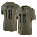 Rebec A.Falcons #18 Kirk Cousins Player Olive Salute To Service Limited Stitched Jerseys