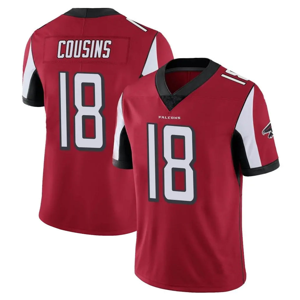 Rebec A.Falcons #18 Kirk Cousins Player Red Color Vapor Untouchable Limited Home Game Stitched Jerseys