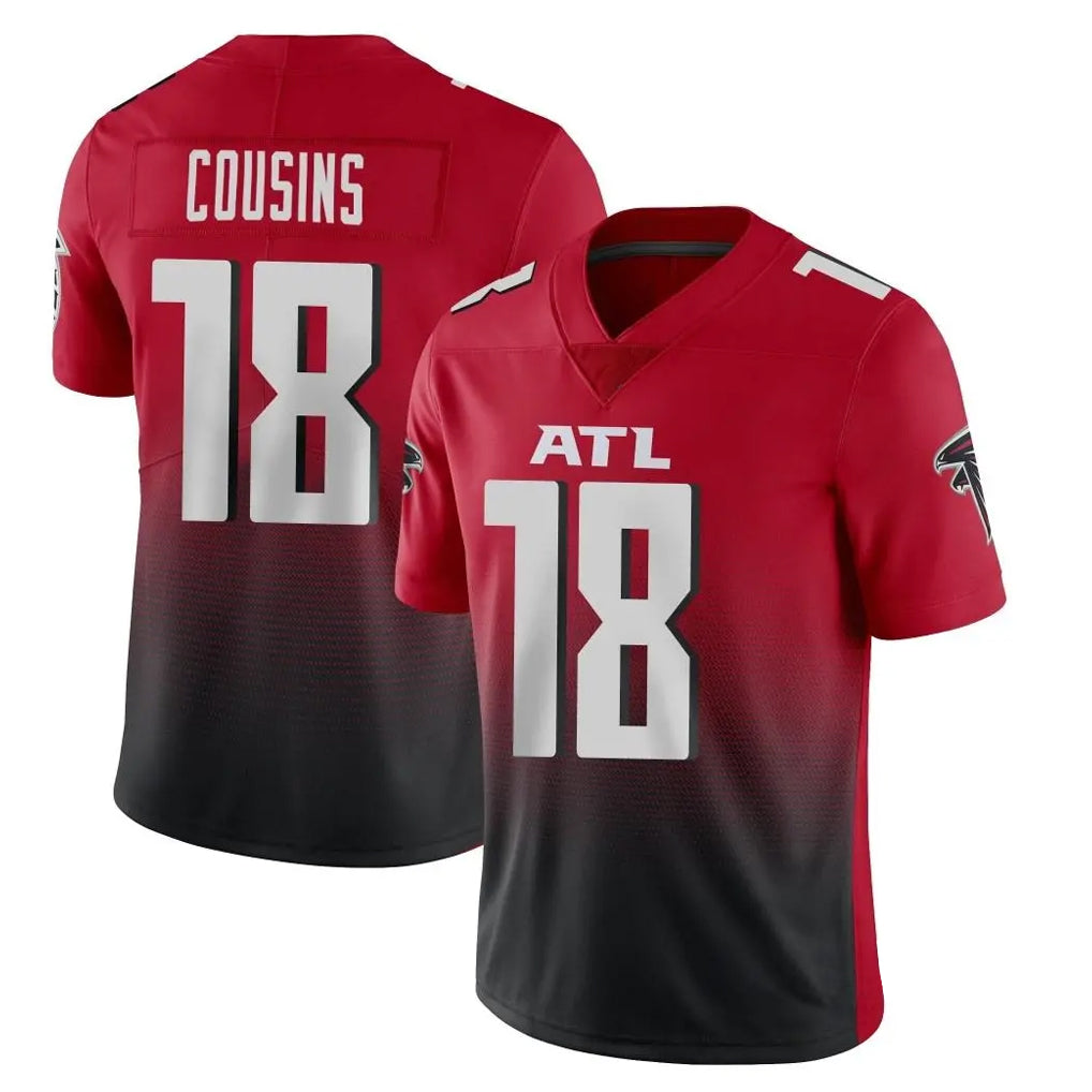 Rebec A.Falcons #18 Kirk Cousins Player Red Vapor Untouchable Limited Home Game Stitched Jerseys