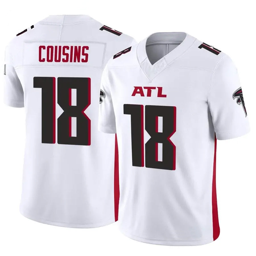 Rebec A.Falcons #18 Kirk Cousins Player Vapor F.U.S.E. Limited Whtie Stitched Jerseys