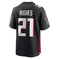 Rebec A.Falcons #21 Mike Hughes Player Black Home Game Stitched Jerseys