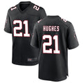 Rebec A.Falcons #21 Mike Hughes Player Black Throwback Game Stitched Jerseys