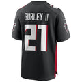 Rebec A.Falcons #21 Todd Gurley II Black Game Player Jersey