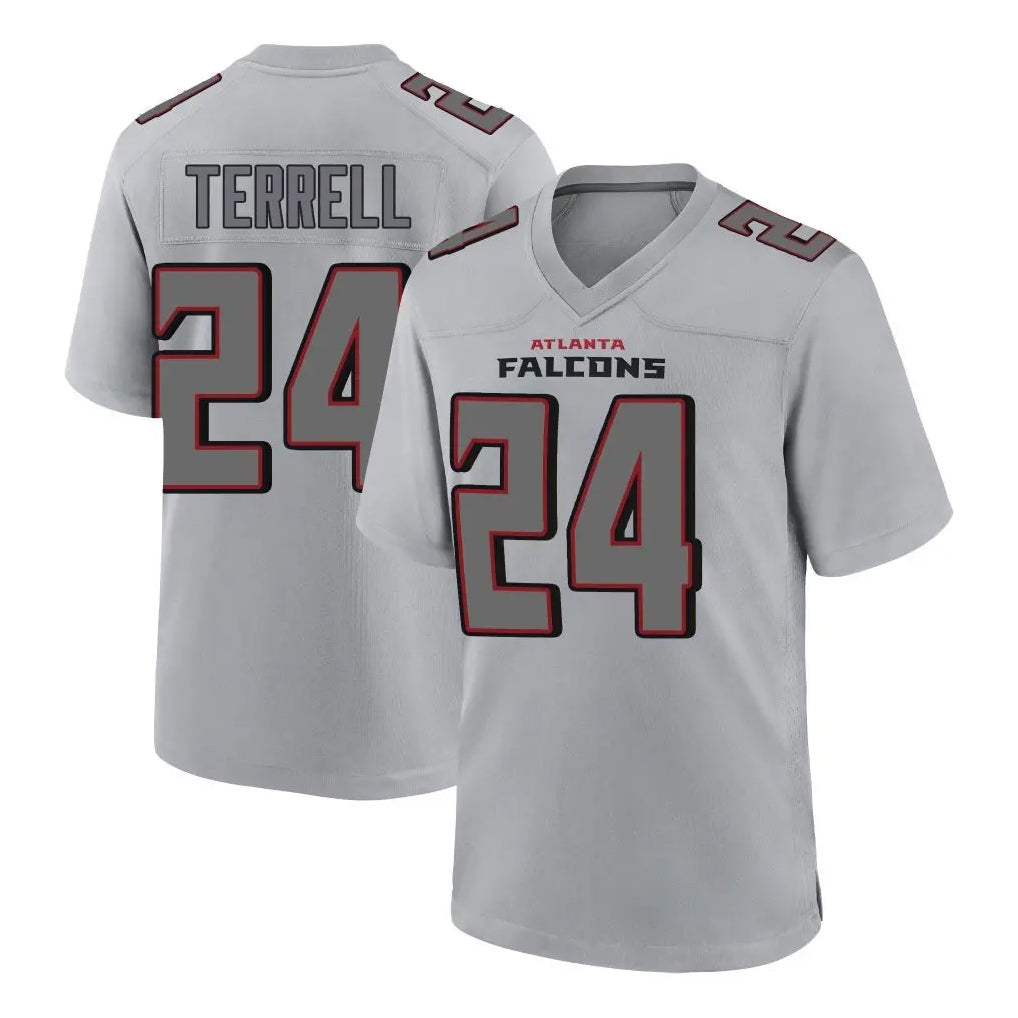 Rebec A.Falcons #24 A.J. Terrell Jr. Branch Player Gray Fashion Home Game Stitched Jerseys