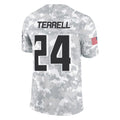 Rebec A.Falcons #24 A.J. Terrell Jr. Player Arctic Camo Salute to Service Limited Stitched Jerseys
