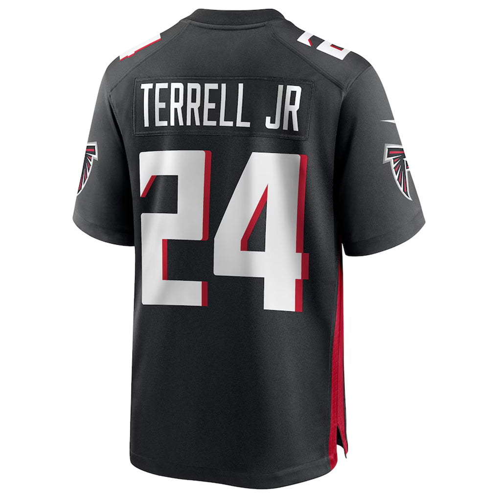 Rebec A.Falcons #24 A.J. Terrell Jr. Player Black Home Game Stitched Jerseys