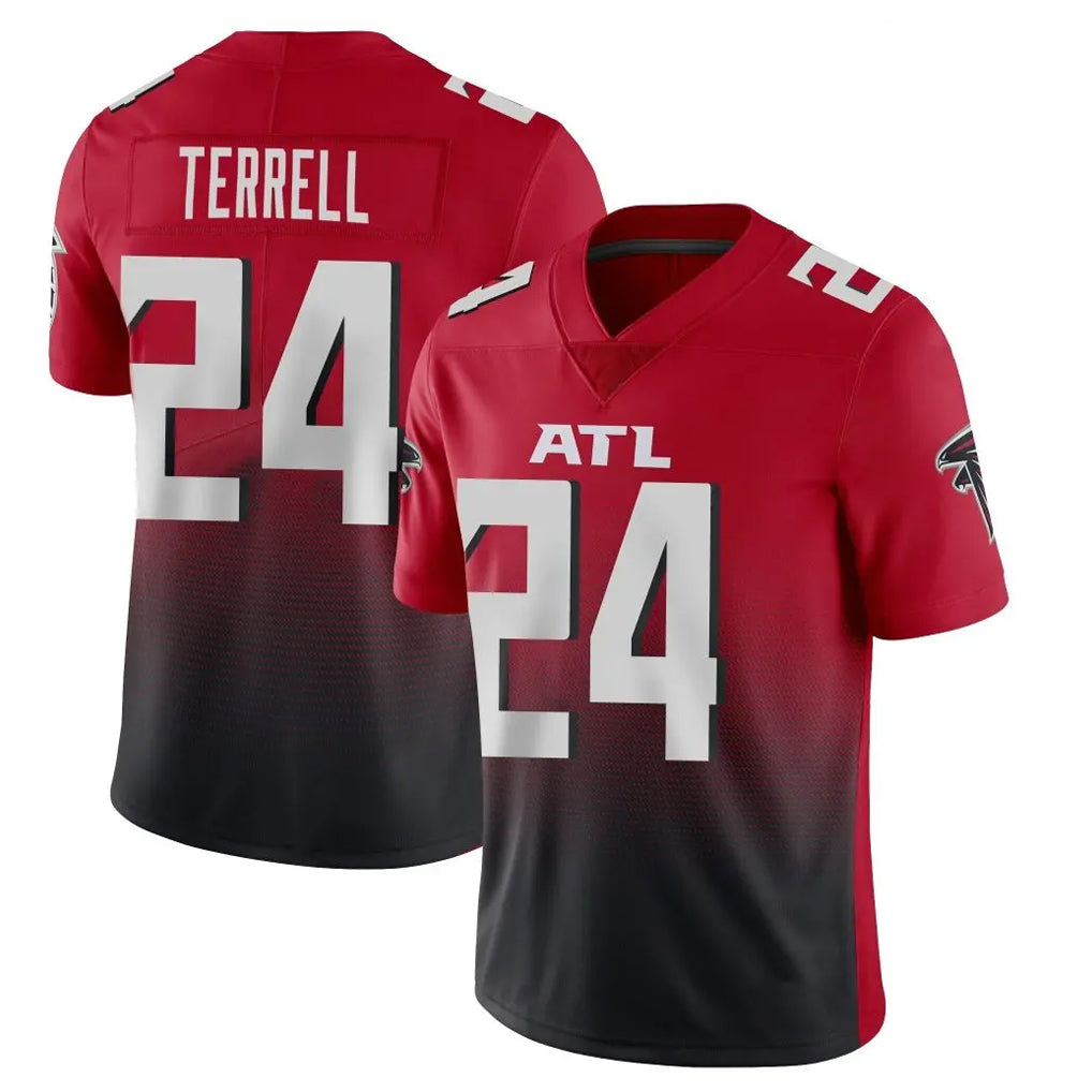 Rebec A.Falcons #24 A.J. Terrell Jr. Player Red Vapor Untouchable Limited Home Game Stitched Jerseys