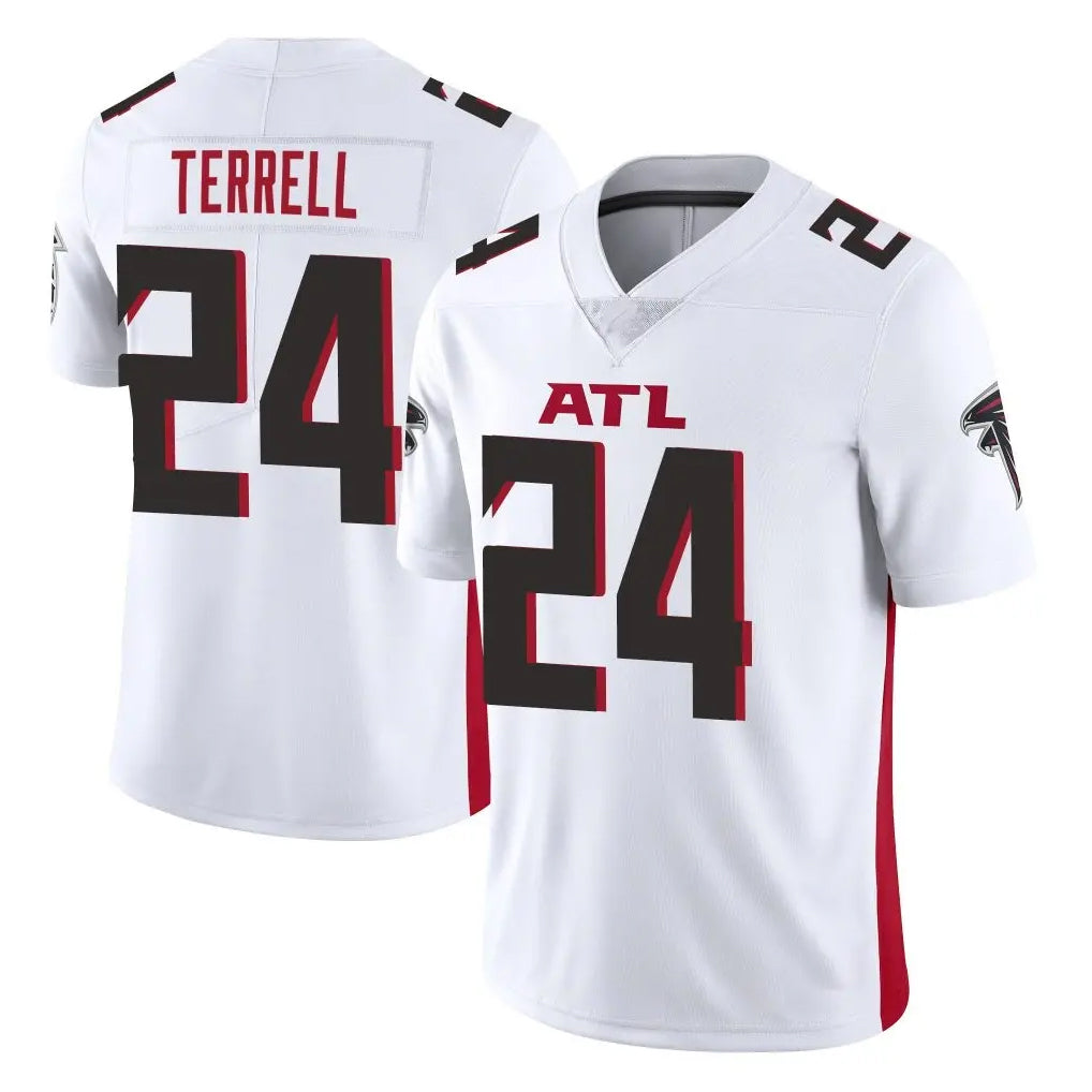 Rebec A.Falcons #24 A.J. Terrell Jr. Player White Vapor Untouchable Limited Home Game Stitched Jerseys