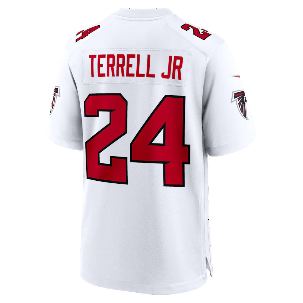 Rebec A.Falcons #24 A.J. Terrell JR White Game Jersey