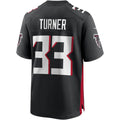 Rebec A.Falcons #33 Michael Turner Black Game Retired Player Jersey