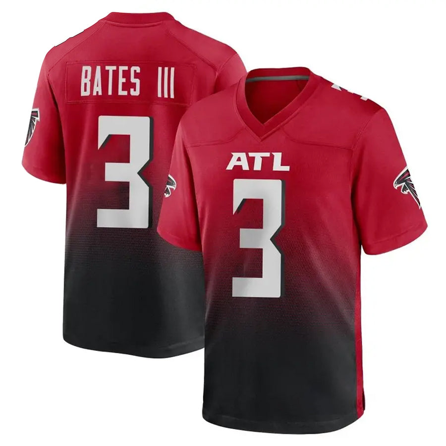 Rebec A.Falcons #3 Jessie Bates III Player Red Home Game Stitched Jerseys