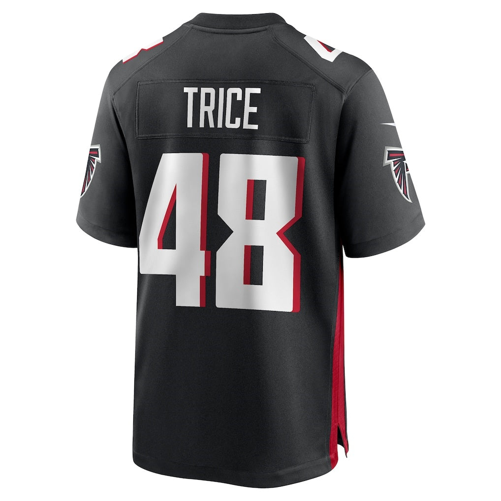 Rebec A.Falcons #48 Bralen Trice Black Team Game Jersey