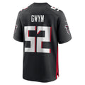 Rebec A.Falcons #52 Jovaughn Gwyn Black Team Game Jersey