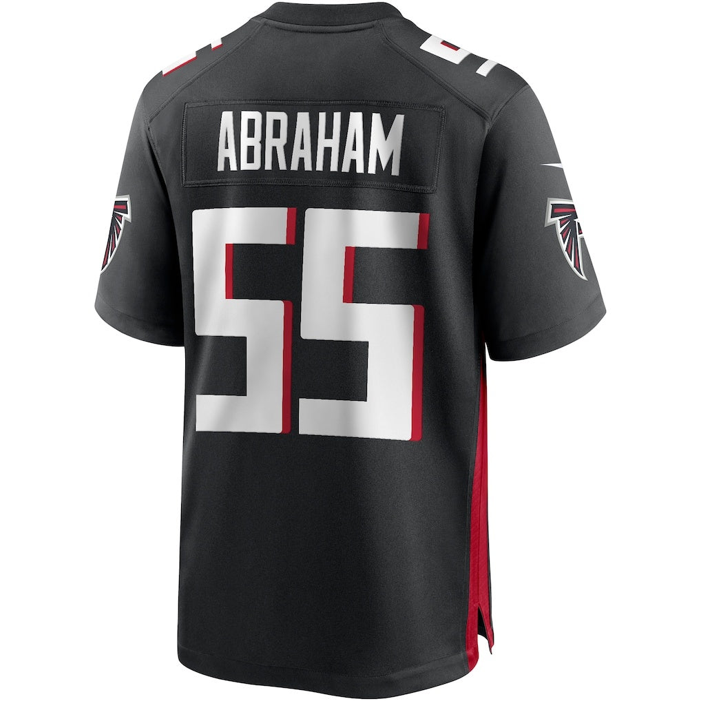 Rebec A.Falcons #55 John Abraham Black Game Retired Player Jersey