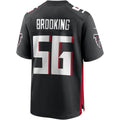 Rebec A.Falcons #56 Keith Brooking Black Game Retired Player Jersey