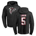 Rebec A.Falcons #5 Drake London Player Black Salute to Service Hoodies Stitched Jerseys
