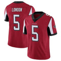 Rebec A.Falcons #5 Drake London Player Red Color Vapor Untouchable Limited Home Game Stitched Jerseys