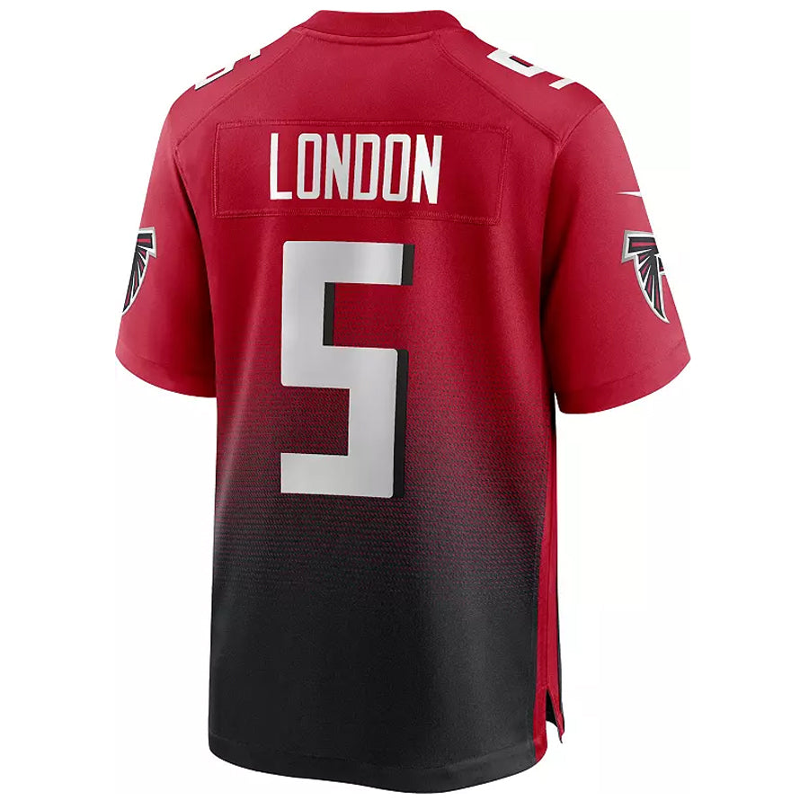 Rebec A.Falcons #5 Drake London Player Red Home Game Stitched Jerseys