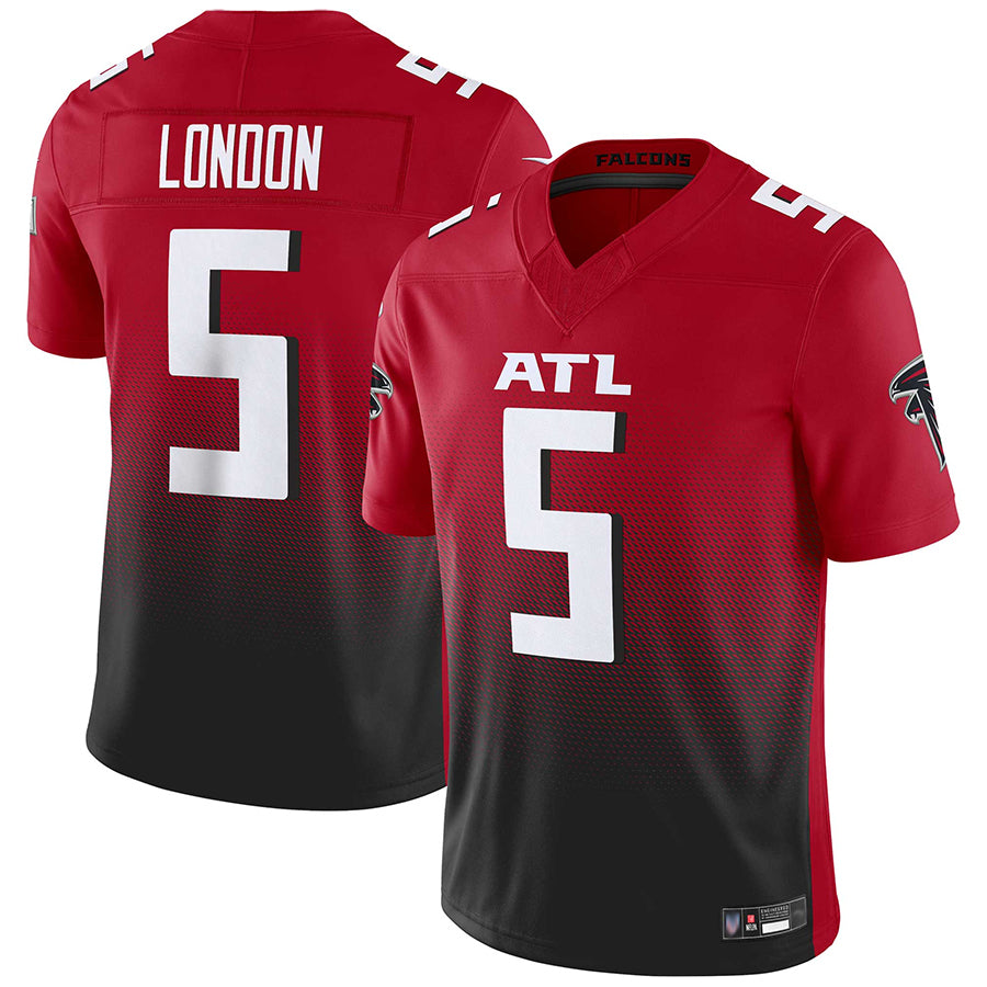 Rebec A.Falcons #5 Drake London Player Red Vapor F.U.S.E. Limited Stitched Jerseys